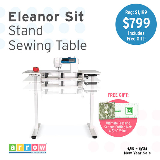 Eleanor 691 Serger & Sewing Table by Arrow Sewing™