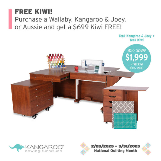 Kangaroo Sewing Table + Joey Cabinet Package by Kangaroo