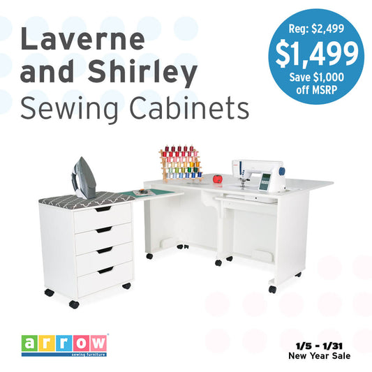 Laverne and Shirley Sewing Cabinets by Arrow™